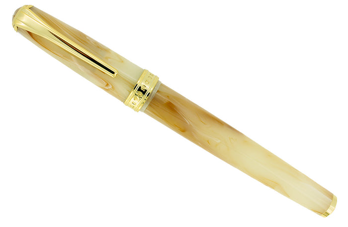 CIRCA 2010 LEVENGER TRUE WRITER CAFE AU LAIT FOUNTAIN PEN NOS MINT IN BOX OFFERED BY ANTIQUE DIGGER