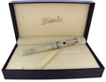 CIRCA 2010 STIPULA I CASTONI ONICE IVORY RESIN ITALIAN FOUNTAIN PEN 18K MED NIB OFFERED BY ANTIQUE DIGGER