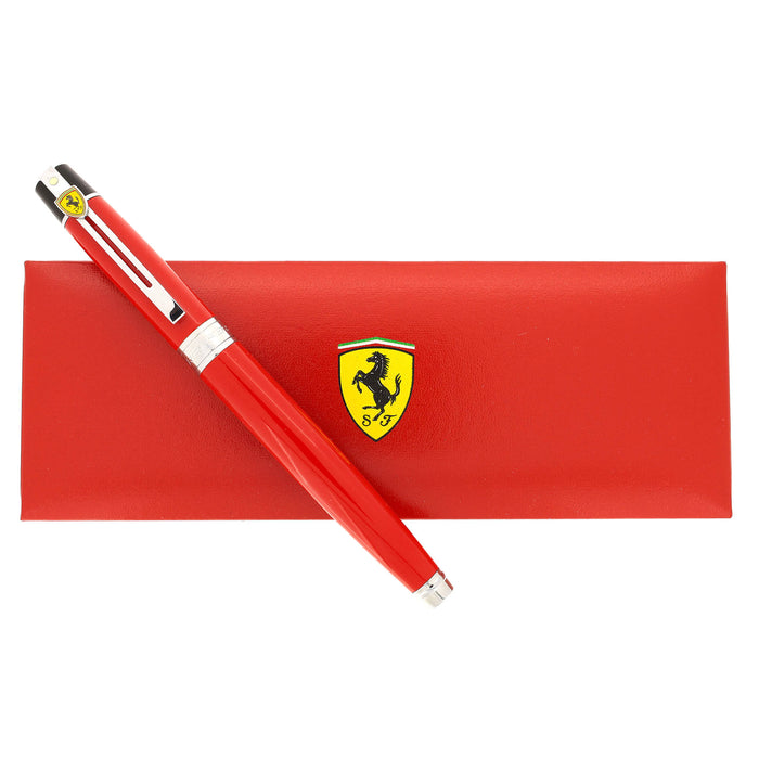 CIRCA 2012 SHEAFFER FERRARI 300 RED FINE NIB FOUNTAIN PEN MINT IN BOX
