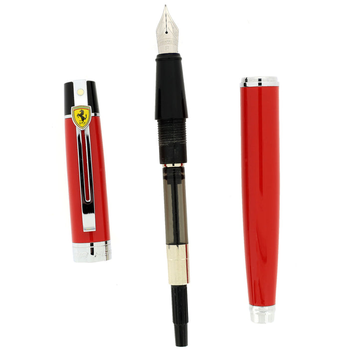 CIRCA 2012 SHEAFFER FERRARI 300 RED FINE NIB FOUNTAIN PEN MINT IN BOX