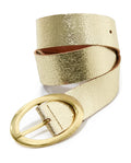 Classic Leather Belt Gold