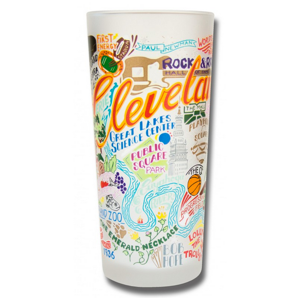 Cleveland Frosted Glass Tumbler