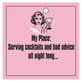 Cocktails and Bad Advice Cocktail Napkins