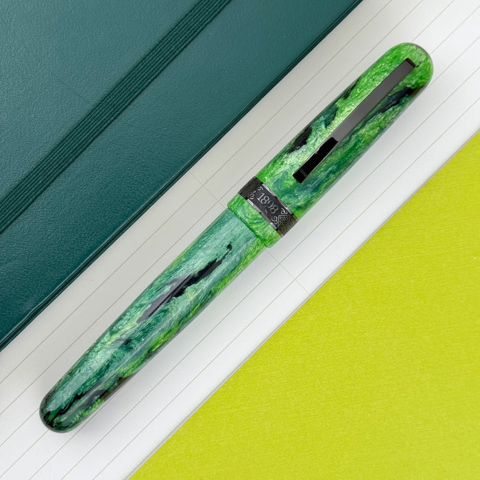 Conklin 1898 Rollerball Pen - Clover Valley (Gunmetal Trim) (Limited Edition 98)