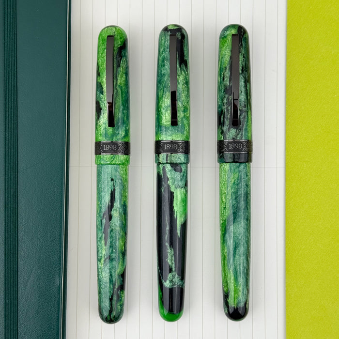 Conklin 1898 Rollerball Pen - Clover Valley (Gunmetal Trim) (Limited Edition 98)