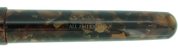 CONKLIN ALL BROWNSTONE FOUNTAIN PEN & BALLPOINT PEN NEVER INKED MINT NEW IN BOX OFFERED BY ANTIQUE DIGGER
