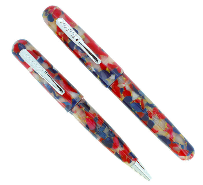 CONKLIN ALL AMERICAN OLD GLORY SPECIAL EDITION FOUNTAIN PEN & BALLPOINT NEVER INKED IN BOX OFFERED BY ANTIQUE DIGGER