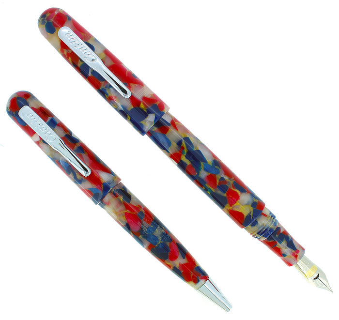 CONKLIN ALL AMERICAN OLD GLORY SPECIAL EDITION FOUNTAIN PEN & BALLPOINT NEVER INKED IN BOX OFFERED BY ANTIQUE DIGGER