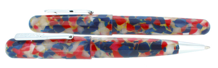 CONKLIN ALL AMERICAN OLD GLORY SPECIAL EDITION FOUNTAIN PEN & BALLPOINT NEVER INKED IN BOX OFFERED BY ANTIQUE DIGGER