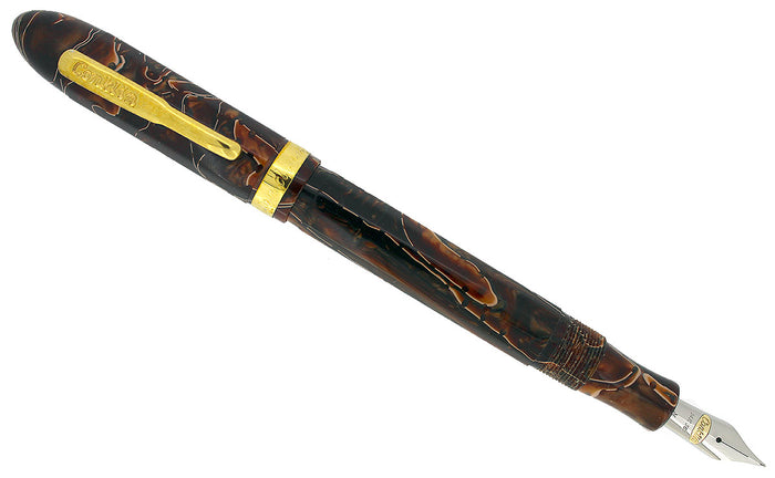 CONKLIN FOUNTAIN PEN NOZAC COLLECTION SEDONA BROWN 14K NIB MINT NEW IN BOX OFFERED BY ANTIQUE DIGGER