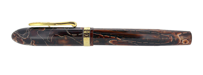CONKLIN FOUNTAIN PEN NOZAC COLLECTION SEDONA BROWN 14K NIB MINT NEW IN BOX OFFERED BY ANTIQUE DIGGER