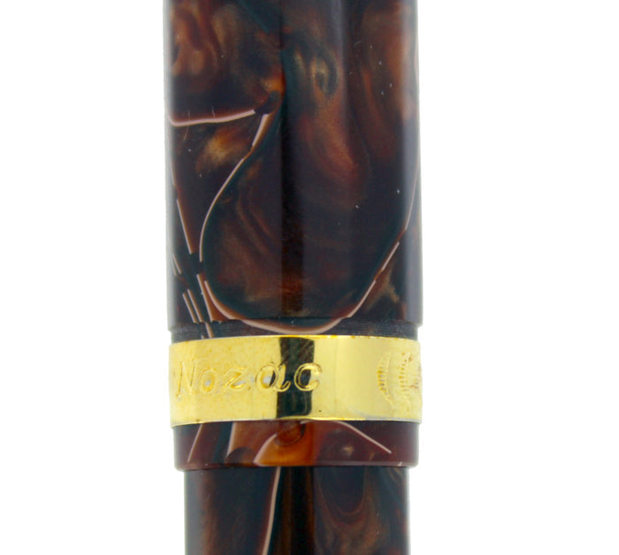 CONKLIN FOUNTAIN PEN NOZAC COLLECTION SEDONA BROWN 14K NIB MINT NEW IN BOX OFFERED BY ANTIQUE DIGGER