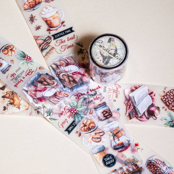 CoraCreaCrafts Coffee Lover Transparent Tape