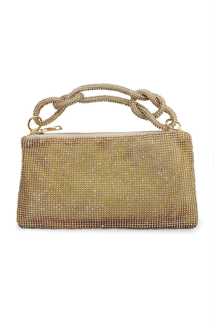 Crystal Mesh Handbag Gold