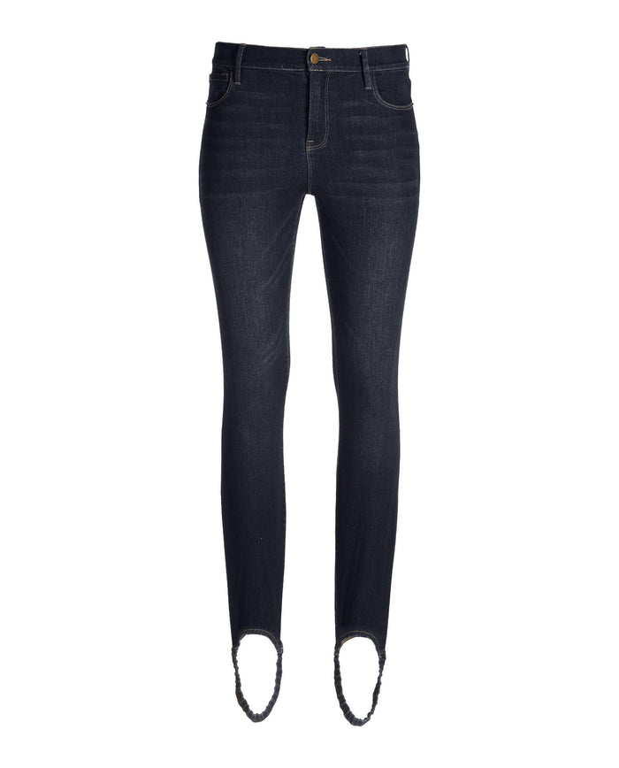 Denim Stirrup Legging Dark Wash
