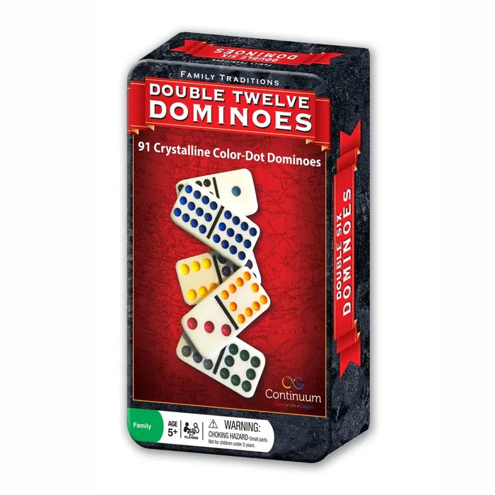 Double 12 Dominoes Tin