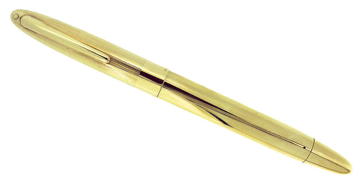 EARLY 1950s SHEAFFER WHITE DOT TOUCH DOWN ALL GOLD FILLED MODEL RESTORED OFFERED BY ANTIQUE DIGGER