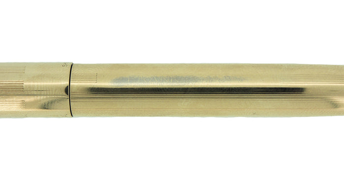 EARLY 1950s SHEAFFER WHITE DOT TOUCH DOWN ALL GOLD FILLED MODEL RESTORED OFFERED BY ANTIQUE DIGGER