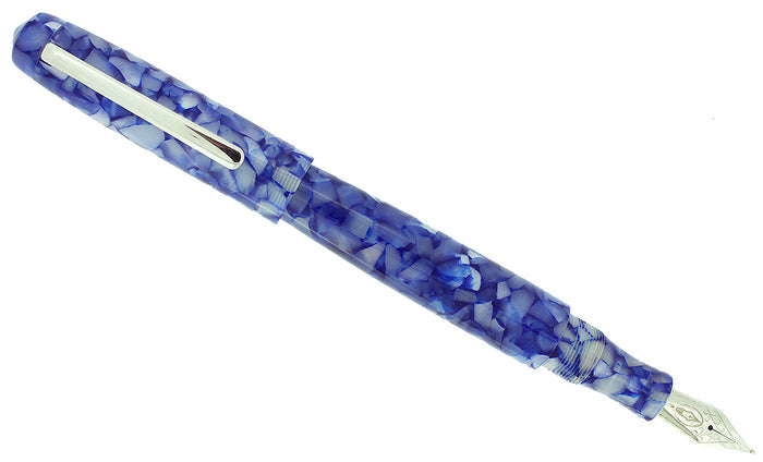 EDISON PEARL SIGNATURE SERIES OCEAN FLAKE FOUNTAIN PEN MINT NEVER INKED IN BOX OFFERED BY ANTIQUE DIGGER