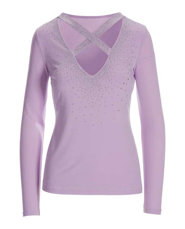 Embellished Strappy Keyhole Lavender