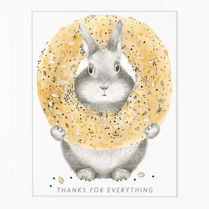 Everything Bagel Bunny Card