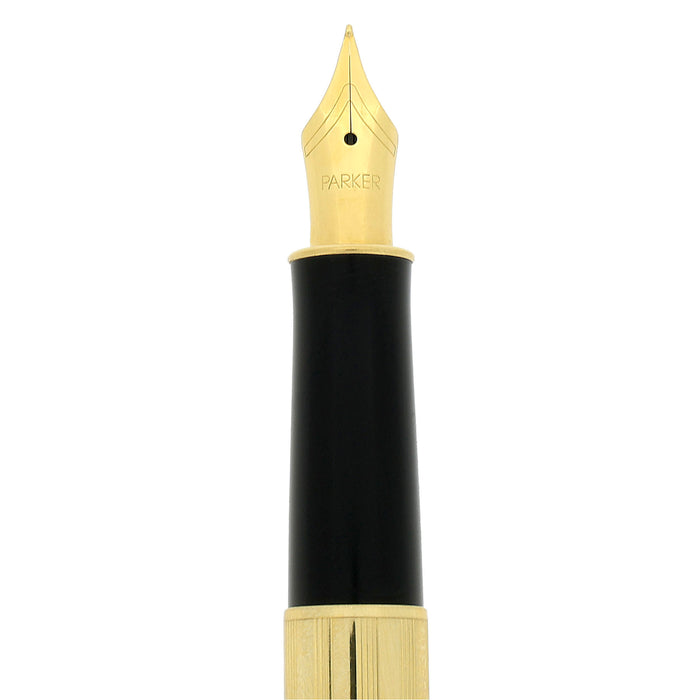 FIRST YEAR 1994 PARKER SONNET 14K DIAMONITE G XF NIB FOUNTAIN PEN NEVER INKED