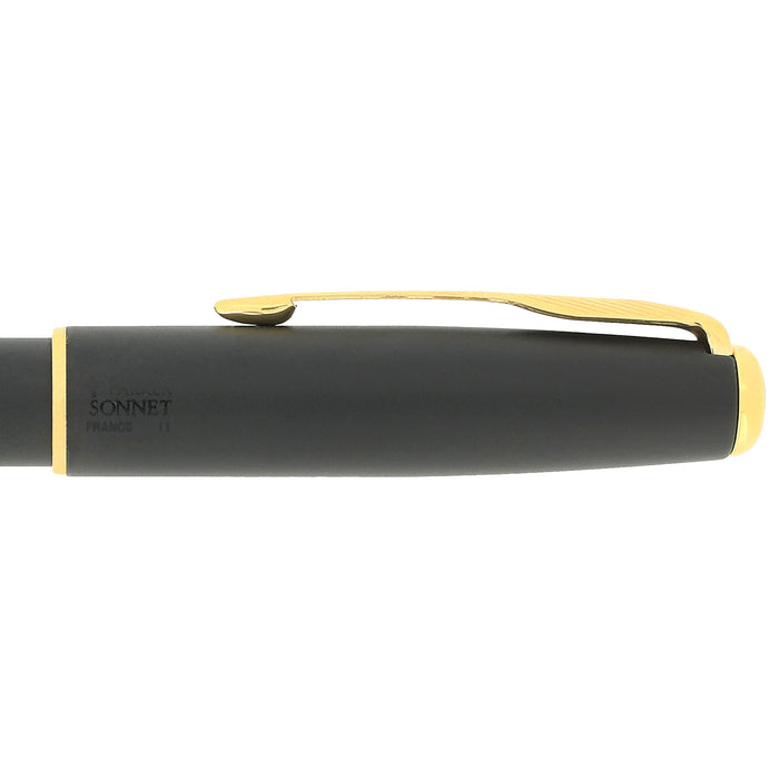 FIRST YEAR 1994 PARKER SONNET MATTE BLACK MEDIUM NIB FOUNTAIN PEN NEVER INKED OFFERED BY ANTIQUE DIGGER