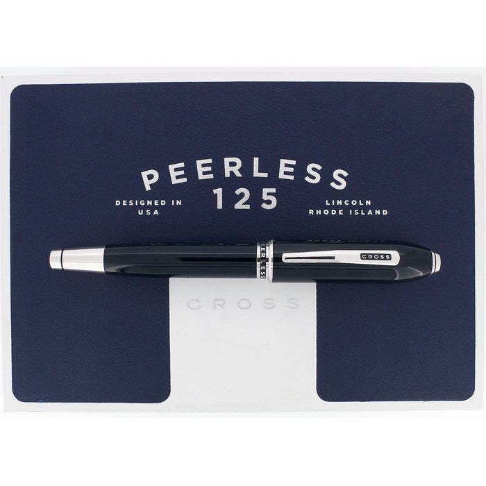 FIRST YEAR 2015 CROSS PEERLESS 125 OBSIDIAN BLACK PEN BOXED NEVER INKED OFFERED BY ANTIQUE DIGGER
