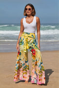 Floral Printed Cover Up Pant Multi