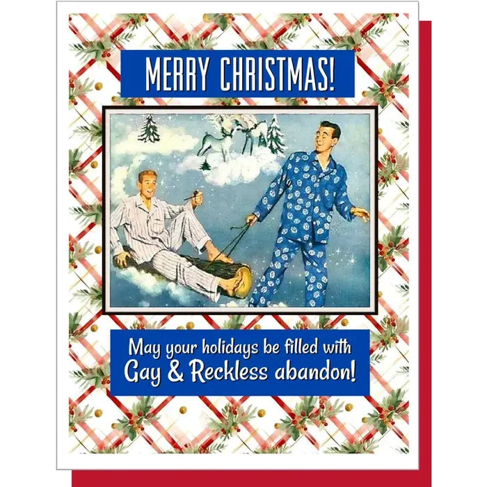 Gay and Reckless Abandon Card