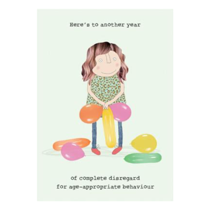 Girl Disregard Card
