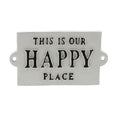 Happy Place - Cast Iron Sign