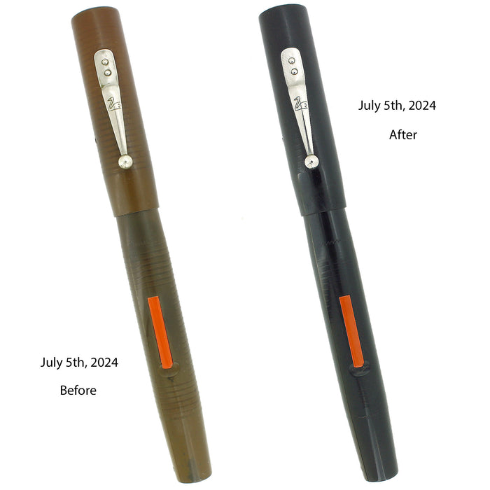 HARD RUBBER DEOXIDATION FOUNTAIN PEN RESULTS BY ANTIQUE DIGGER