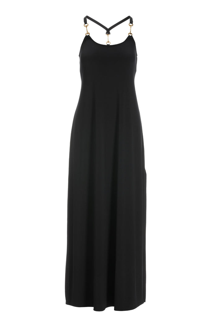 Hardware Detail Maxi Dress Black