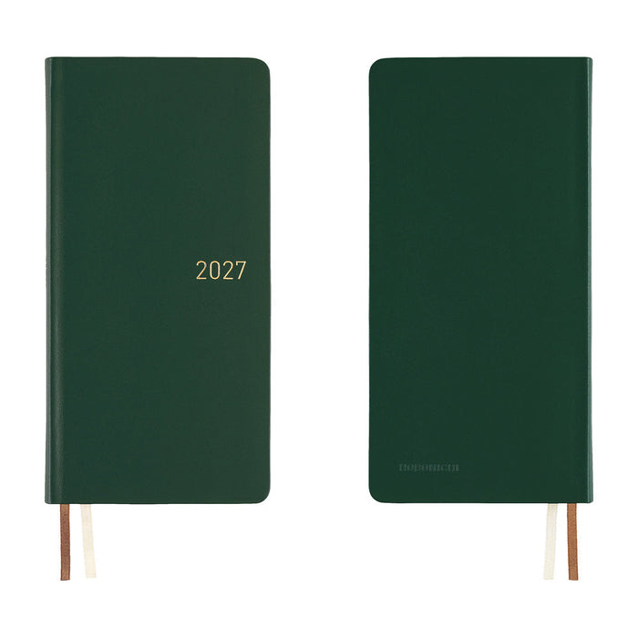 Hobonichi Techo Weeks - Leather: Forest Green