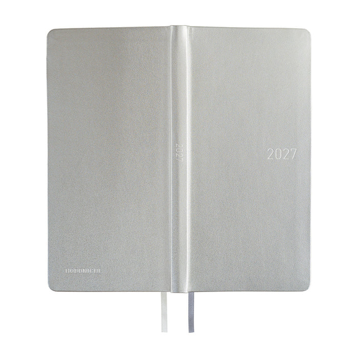 Hobonichi Techo Weeks - Leather: Noble Silver