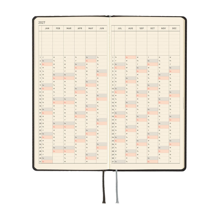 Hobonichi Techo Weeks - Paper Series: Black Argyle