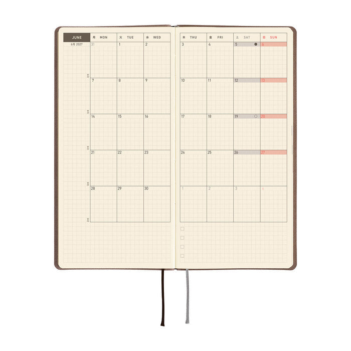 Hobonichi Techo Weeks - Smooth: Café au Lait