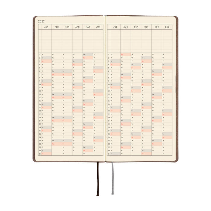 Hobonichi Techo Weeks - Smooth: Café au Lait