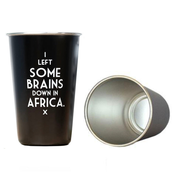 I Left Some Brains Pint Glass