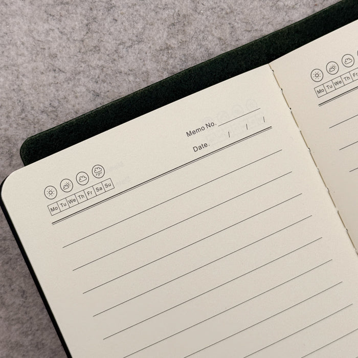 Imperfect Concepts Jasper Leather Notebook - A6 Trifold - Painted Maroon