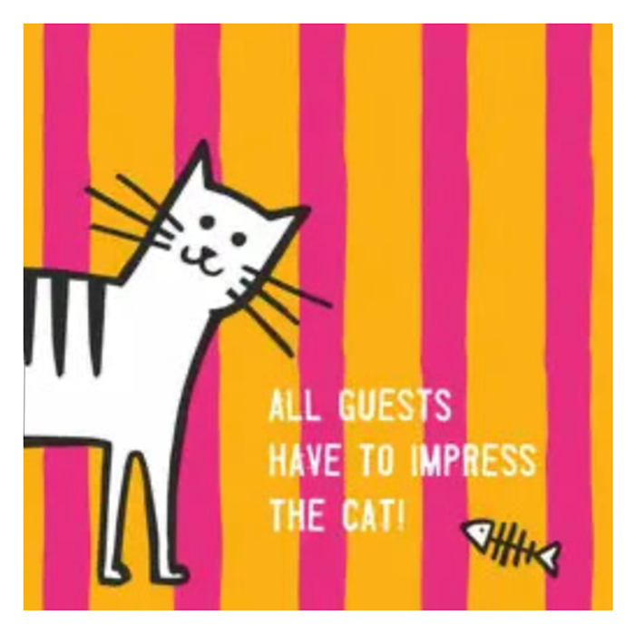 Impress the Cat Cocktail Napkins