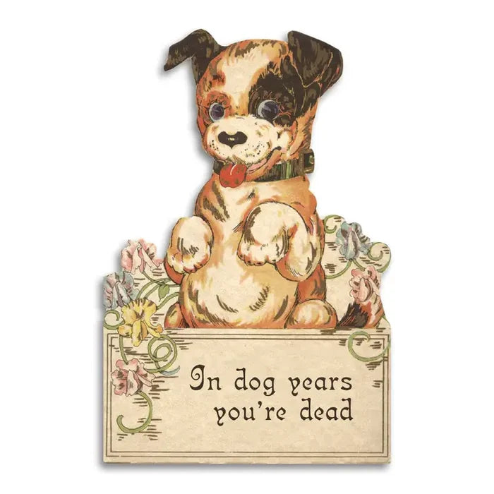 In Dog Years You're Dead - Vintage Birthday Card