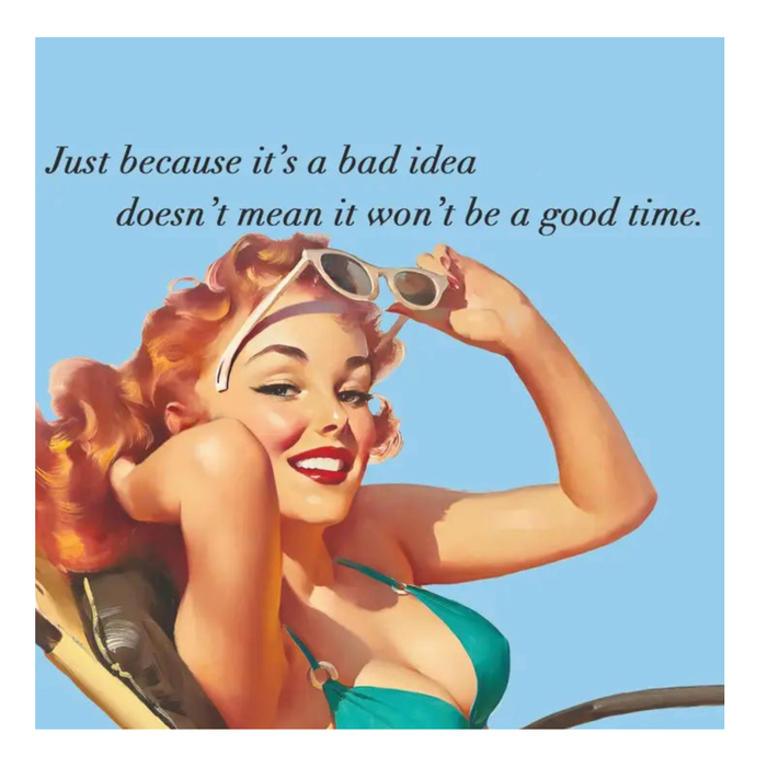 Just Because It's a Bad Idea Cocktail Napkins