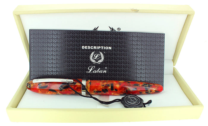 LABAN MENTO PUMPKIN TERRAZZO MEDIUM NIB FOUNTAIN PEN MINT NEVER INKED NEW OLD STOCK OFFERED BY ANTIQUE DIGGER