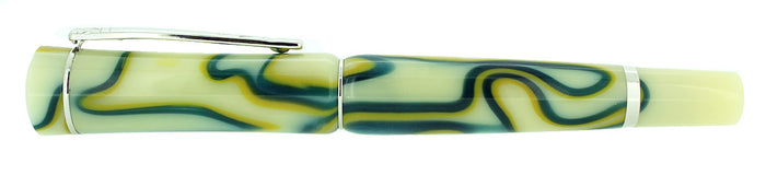 LABAN SCEPTER GREEN ELECTRIC MEDIUM NIB FOUNTAIN PEN MINT NEVER INKED NEW OLD STOCK OFFERED BY ANTIQUE DIGGER