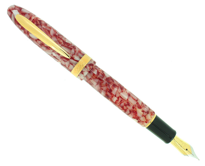 LABAN TAROKO AZALEA RED FINE NIB FOUNTAIN PEN MINT NEVER INKED NEW OLD STOCK OFFERED BY ANTIQUE DIGGER