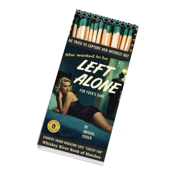 Left Alone Pulp Friction Match Book