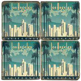 Los Angeles Deco Coasters