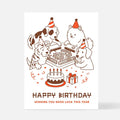Mahjong Dogs Birthday Card